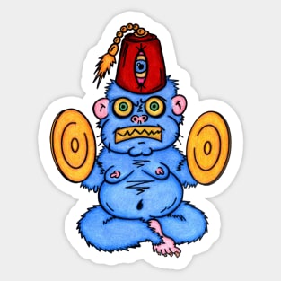Cymbal Monkey Sticker